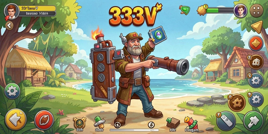 Tampilan gameplay menarik dari 333V yang mengusung konsep Idle.