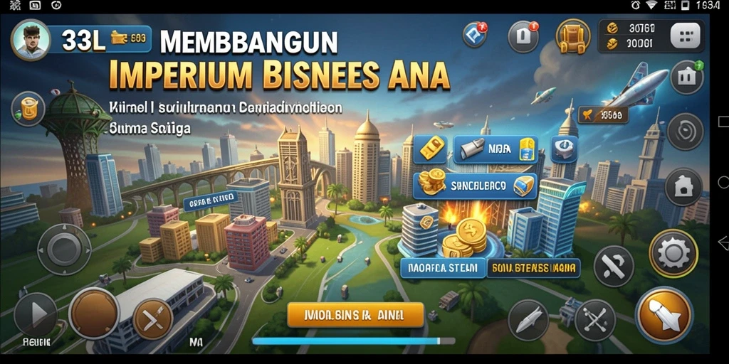 Screenshot 33L menampilkan pengalaman gameplay Tycoon yang mendalam.