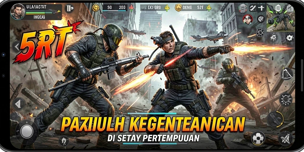 Gameplay mendebarkan dengan aksi luar biasa di 5RT.