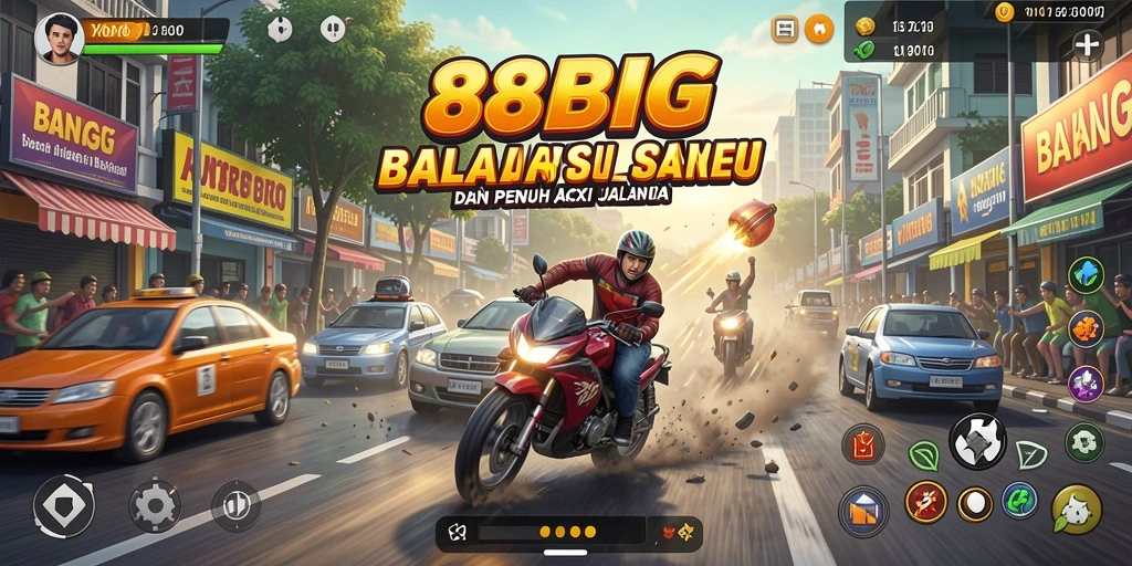 Tampilan gameplay Racing yang mengesankan dalam 88BIG.