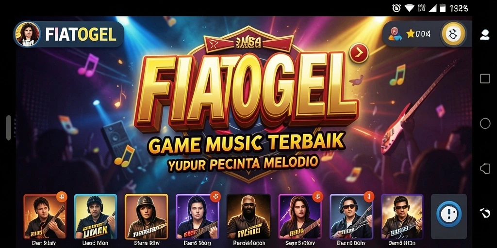 Tampilan gameplay FIATOGEL yang penuh warna dan interaktif.
