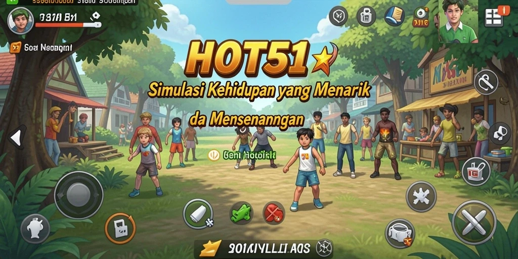 Gameplay HOT51 yang menarik dan penuh tantangan dalam simulasi kehidupan.