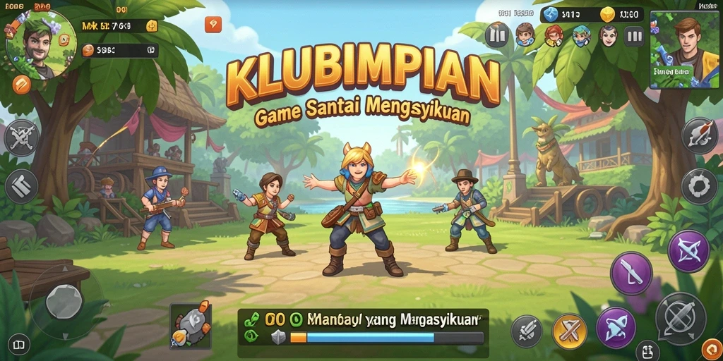 Tampilan gameplay seru dan menarik dari KLUBIMPIAN.