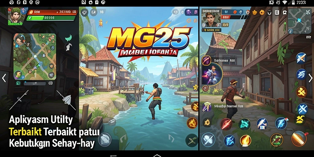 Tampilan antarmuka utama MG525 yang intuitif dan sederhana.