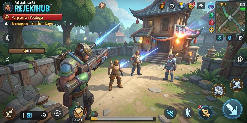Tampilan gameplay menarik dari REJEKIHUB yang menunjukkan strategi SLG.