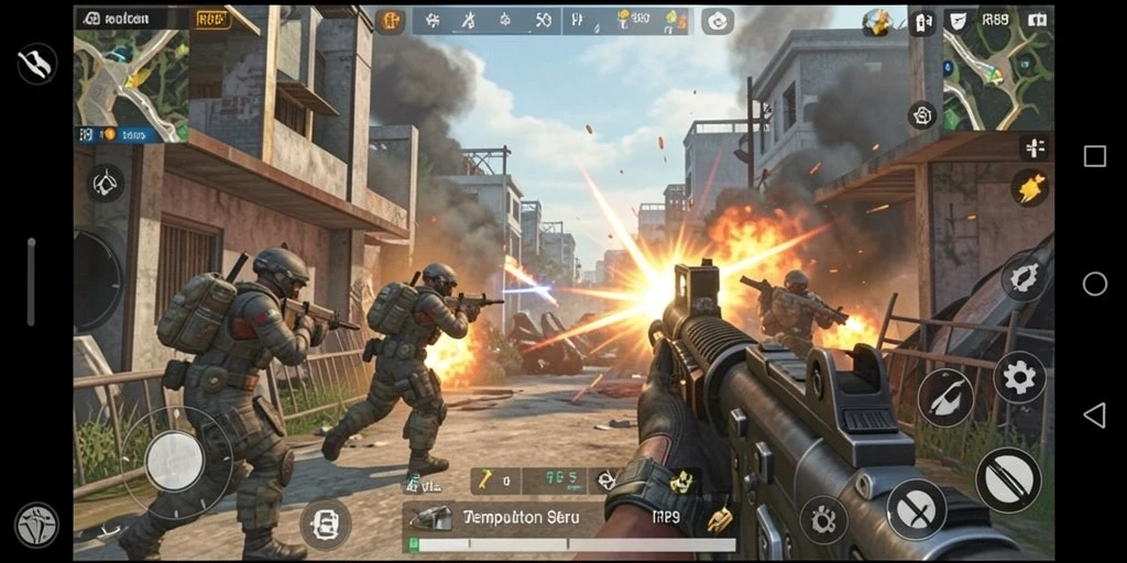 Tampilan gameplay seru RR89 yang menghibur dan menantang.