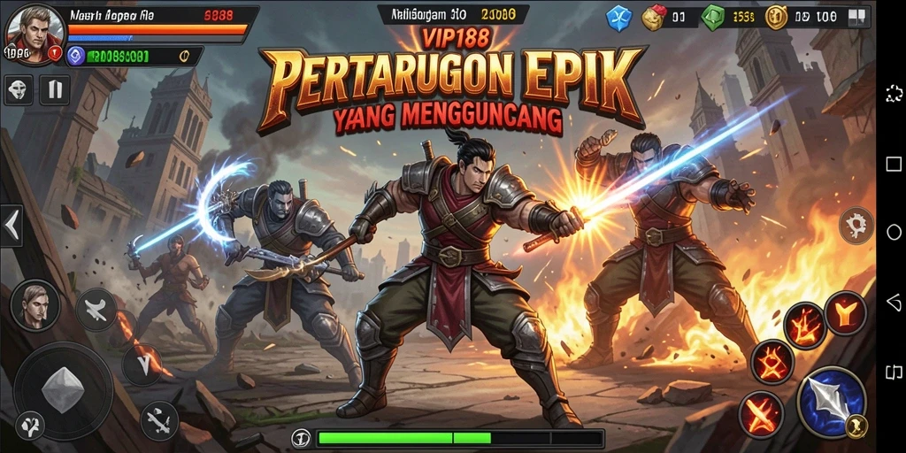 Gameplay menarik dengan aksi pertarungan yang intens.