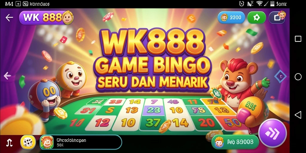 Tampilan gameplay seru dari permainan Bingo di WK888.